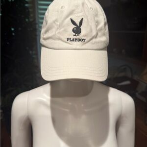 Playboy off white  Baseball Cap